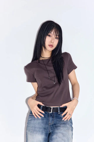 Koto Round Half Short Sleeve Tee