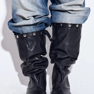 From Shirred Long Boots