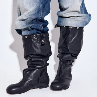From Shirred Long Boots