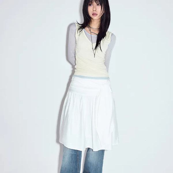 Puppy Wrap Midi Skirt
