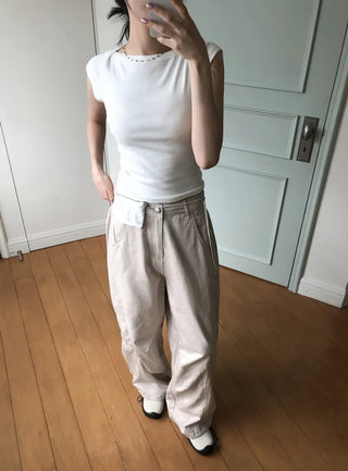 Labo Ribbed Boat Neck Tee