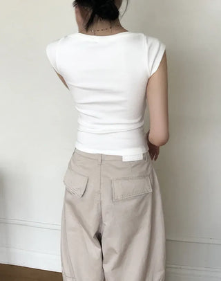 Labo Ribbed Boat Neck Tee