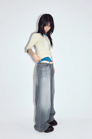 Ozzy Washed Wide Jeans