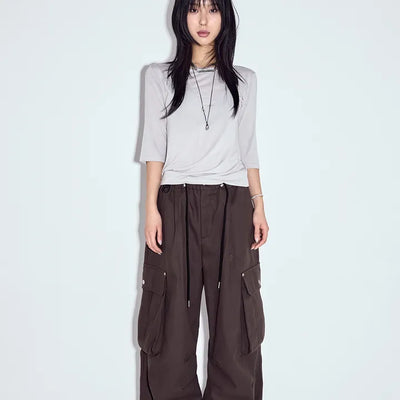 Heather Dart Cargo Pants