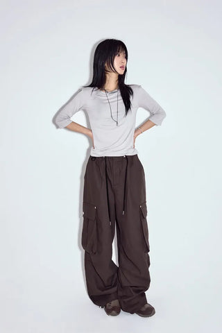 Heather Dart Cargo Pants