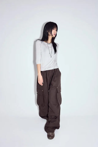 Heather Dart Cargo Pants