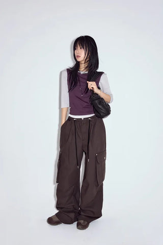 Heather Dart Cargo Pants
