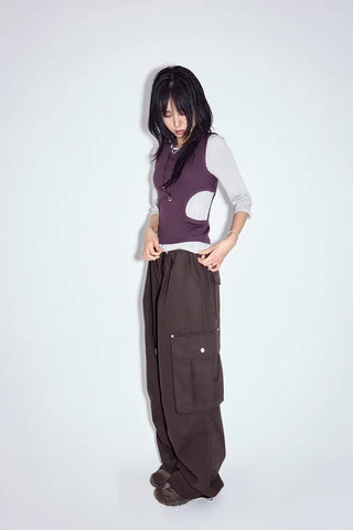 Heather Dart Cargo Pants