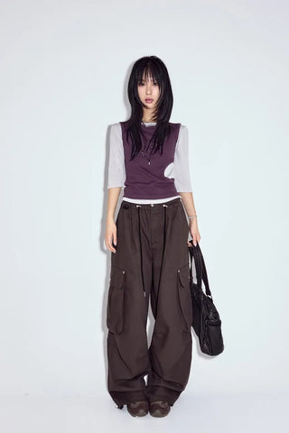 Heather Dart Cargo Pants