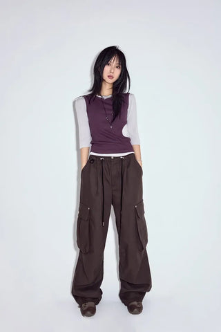 Heather Dart Cargo Pants