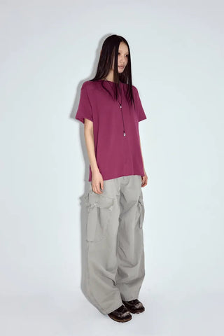 Fur Wash Cargo Pants