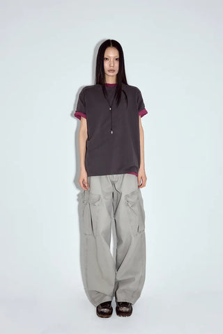 Fur Wash Cargo Pants