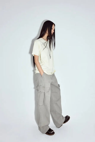 Fur Wash Cargo Pants
