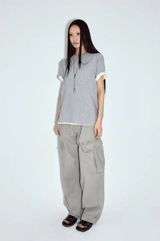 Fur Wash Cargo Pants