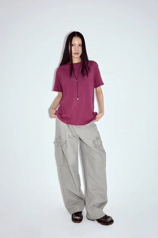 Fur Wash Cargo Pants