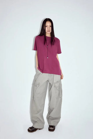 Fur Wash Cargo Pants