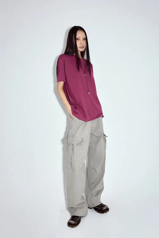 Fur Wash Cargo Pants