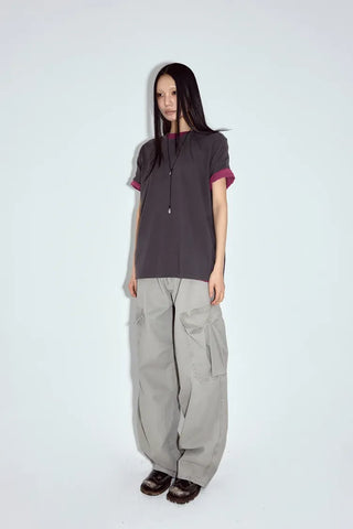 Fur Wash Cargo Pants