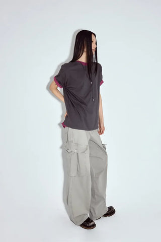 Fur Wash Cargo Pants