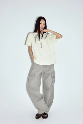 Fur Wash Cargo Pants