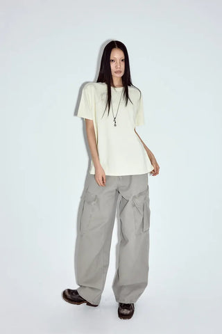 Fur Wash Cargo Pants