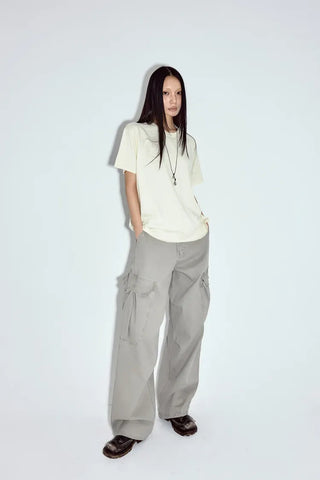 Fur Wash Cargo Pants
