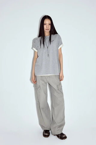 Fur Wash Cargo Pants