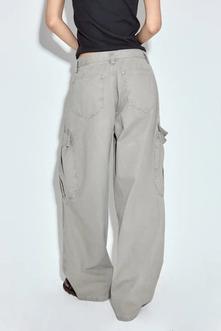 Fur Wash Cargo Pants