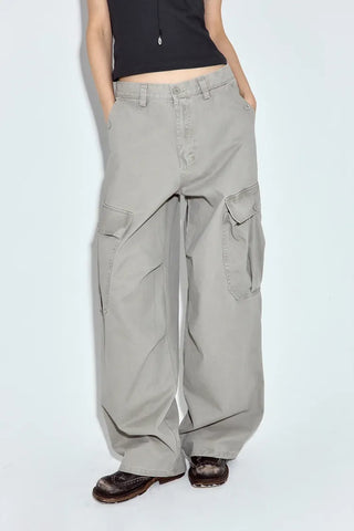 Fur Wash Cargo Pants