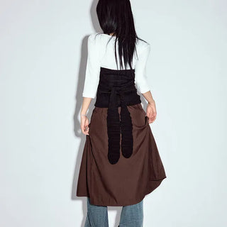 Studded Pleated Midi Skirt