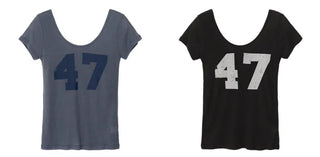 Number See-through Round Tee