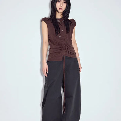 Pepe Shirred Hood Sleeveless