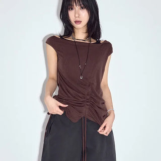 Pepe Shirred Hood Sleeveless