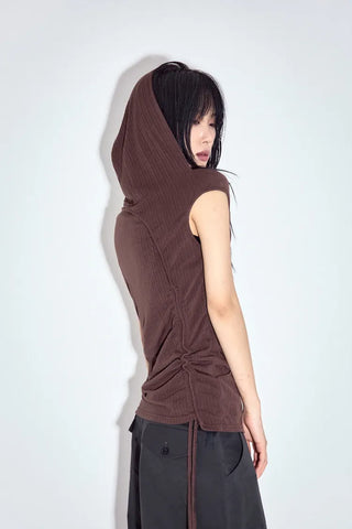 Pepe Shirred Hood Sleeveless