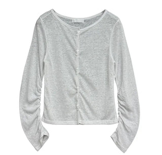 Roa Shirred Button Cardigan Summer Cardigan