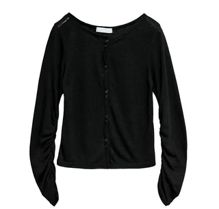 Roa Shirred Button Cardigan Summer Cardigan