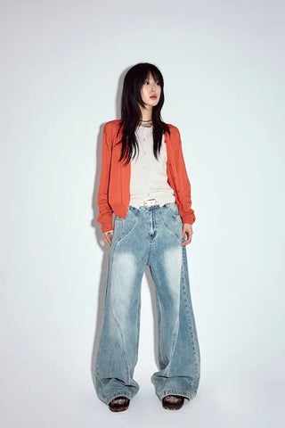 Wave Curved Jeans