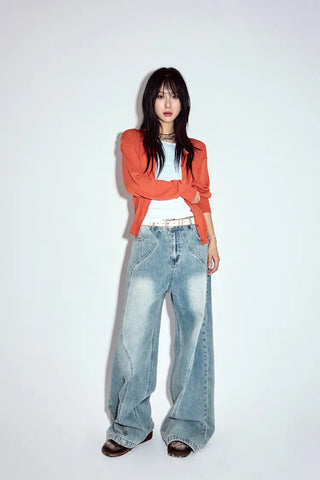 Wave Curved Jeans