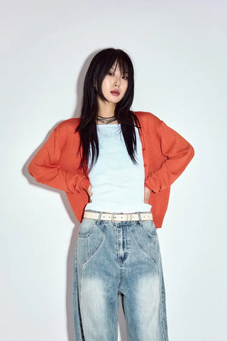 Wave Curved Jeans