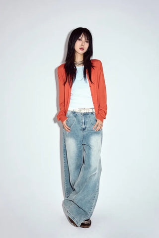 Wave Curved Jeans