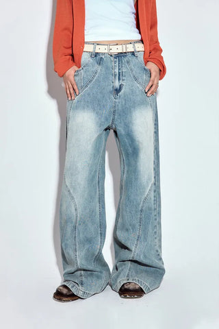 Wave Curved Jeans