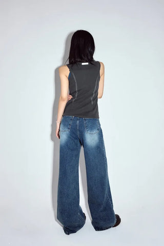 Poppin Ribbed Sleeveless