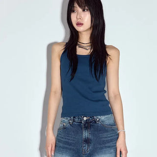 Poppin Ribbed Sleeveless