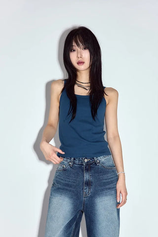 Poppin Ribbed Sleeveless