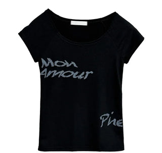 Amour Crop Short Sleeve Tee
