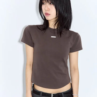 Silver Pendant Short Sleeve T-shirt