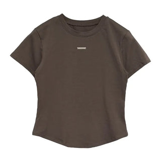 Silver Pendant Short Sleeve T-shirt