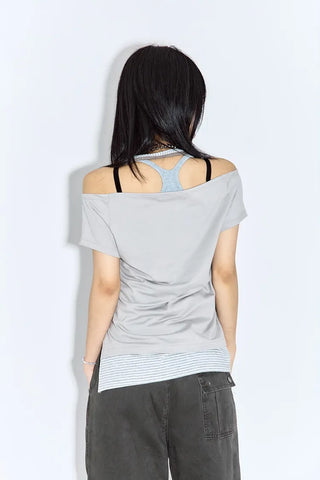 Offer Halter Short Sleeve T-shirt