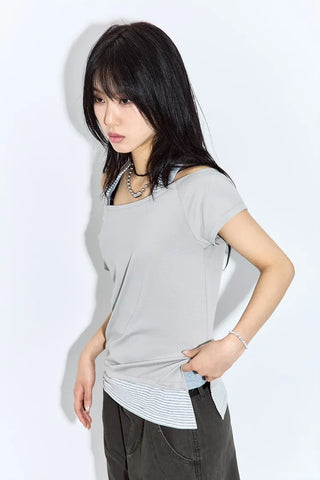 Offer Halter Short Sleeve T-shirt