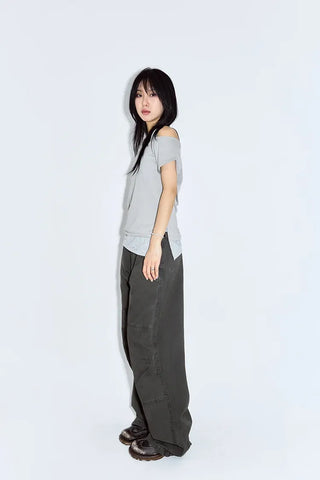 Offer Halter Short Sleeve T-shirt